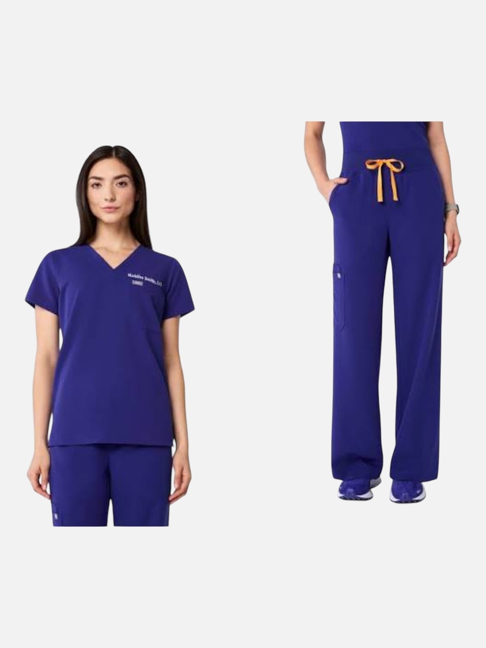 Figs Deep Royal Blue Scrub Set